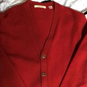 Uniqlo Lambswool Cardigan (red)